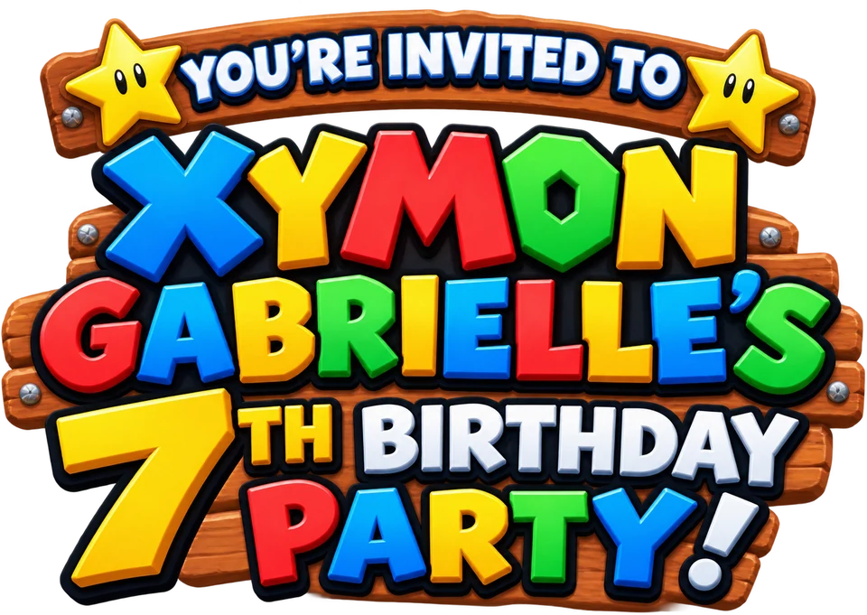 You&rsquo;re invited to Xymon Gabrielle&rsquo;s 7th Birthday Party